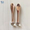 Outils de maquillage de spatule cosmétique en plastique UV d&#39;or rose